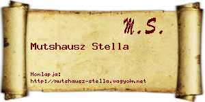 Mutshausz Stella névjegykártya